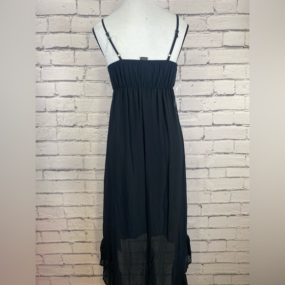 Wild Fable Boho Black Hi Lo Maxi Dress Beach Dress size XS/S NWT - Picture 12 of 15